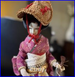 Vintage Japanese Kimono Geisha Musician Doll Maiko Traditional Folk Craft Vintage Japanese Kimono Geisha Musician Doll Maiko Traditional Folk Craft