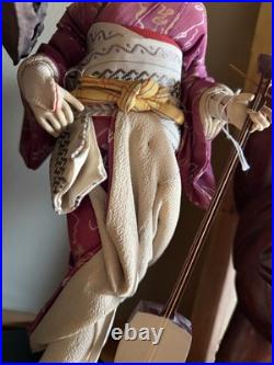 Vintage Japanese Kimono Geisha Musician Doll Maiko Traditional Folk Craft Vintage Japanese Kimono Geisha Musician Doll Maiko Traditional Folk Craft