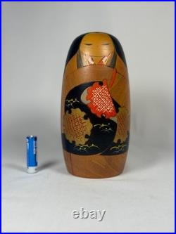 Vintage Japanese Kokeshi Doll by Koujou Tanaka 19cm 7.5in Rare Wood Art K87