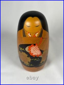 Vintage Japanese Kokeshi Doll by Koujou Tanaka 19cm 7.5in Rare Wood Art K87