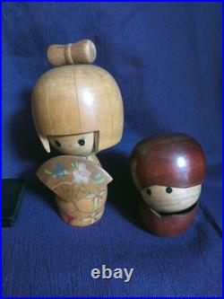 Vintage Japanese Kokeshi Dolls Lot of 5 Traditional Art Collectibles 8cm-22cm
