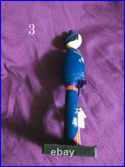 Vintage Japanese Kokeshi Dolls Lot of 5 Traditional Art Collectibles 8cm-22cm