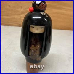 Vintage Japanese Kokeshi Wooden Dolls Set of 4 Traditional Folk Art Retro Decor