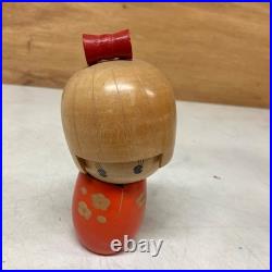 Vintage Japanese Kokeshi Wooden Dolls Set of 4 Traditional Folk Art Retro Decor