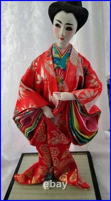 Vintage Japanese Okinawa Ryukyu Doll Handcraft Traditional Geisha in Kimono 1940