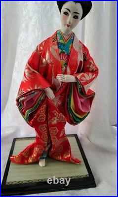 Vintage Japanese Okinawa Ryukyu Doll Handcraft Traditional Geisha in Kimono 1940