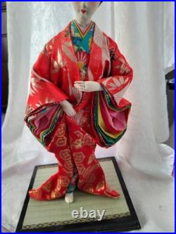 Vintage Japanese Okinawa Ryukyu Doll Handcraft Traditional Geisha in Kimono 1940