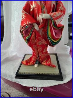 Vintage Japanese Okinawa Ryukyu Doll Handcraft Traditional Geisha in Kimono 1940