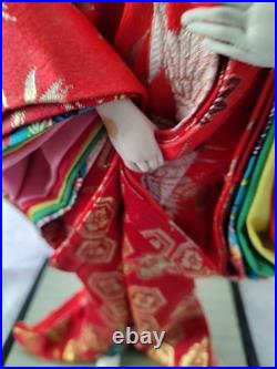 Vintage Japanese Okinawa Ryukyu Doll Handcraft Traditional Geisha in Kimono 1940
