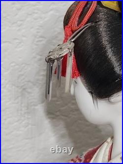 Vintage Japanese Oyama Doll Kimono Geisha Maiko Traditional Folk Craft Japan Fan