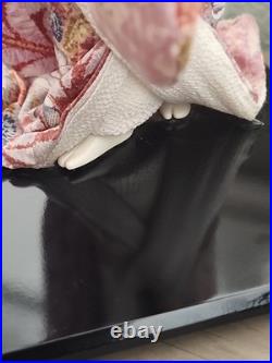 Vintage Japanese Oyama Doll Kimono Geisha Maiko Traditional Folk Craft Japan Fan