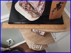 Vintage Japanese Oyama Doll Kimono Geisha Maiko Traditional Folk Craft Japan Fan