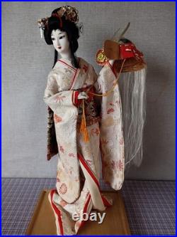 Vintage Japanese Oyama Ningyo Geisha Doll Traditional Silk Kimono 17 Folk Craft