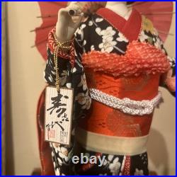 Vintage Japanese Oyama Ningyo Geisha Doll Traditional Silk Kimono 17 Folk Craft