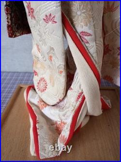 Vintage Japanese Oyama Ningyo Geisha Doll Traditional Silk Kimono 17 Folk Craft