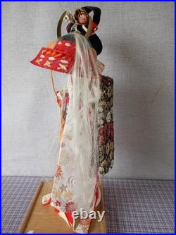 Vintage Japanese Oyama Ningyo Geisha Doll Traditional Silk Kimono 17 Folk Craft