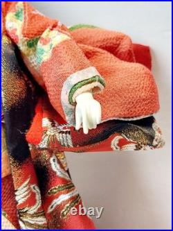 Vintage Japanese Oyama Ningyo Geisha Doll Traditional Silk Kimono 17 Folk Craft