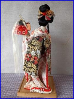 Vintage Japanese Oyama Ningyo Geisha Doll Traditional Silk Kimono 17 Folk Craft