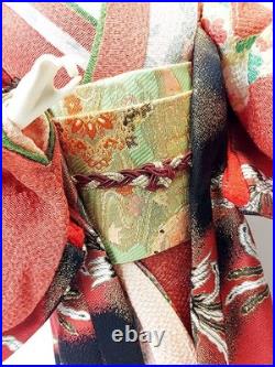 Vintage Japanese Oyama Ningyo Geisha Doll Traditional Silk Kimono 17 Folk Craft