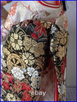 Vintage Japanese Oyama Ningyo Geisha Doll Traditional Silk Kimono 17 Folk Craft