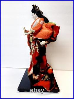Vintage Japanese Oyama Ningyo Geisha Doll Traditional Silk Kimono 17 Folk Craft