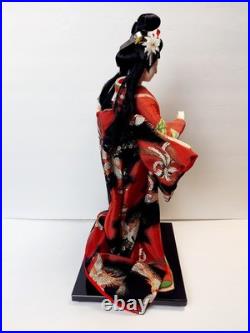 Vintage Japanese Oyama Ningyo Geisha Doll Traditional Silk Kimono 17 Folk Craft