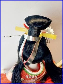 Vintage Japanese Oyama Ningyo Geisha Doll Traditional Silk Kimono 17 Folk Craft