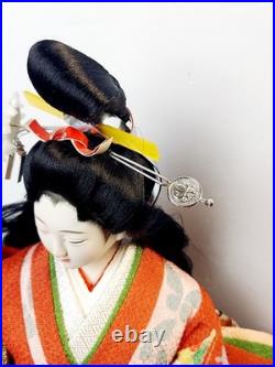 Vintage Japanese Oyama Ningyo Geisha Doll Traditional Silk Kimono 17 Folk Craft
