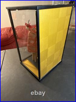 Vintage Japanese Oyama Percussion Geisha Doll In Enclosed Glass Case