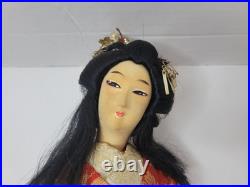 Vintage Japanese Princess Yaegaki Doll Kimono Geisha Height 18in
