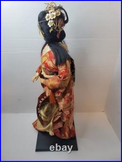 Vintage Japanese Princess Yaegaki Doll Kimono Geisha Height 18in