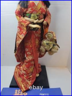 Vintage Japanese Princess Yaegaki Doll Kimono Geisha Height 18in