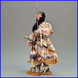Vintage Japanese Samurai Doll Hand Painted Authentic Musha Ningyo c. 1960 Vintage Japanese Samurai Doll Hand Painted Authentic Musha Ningyo c. 1960