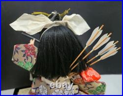 Vintage Japanese Samurai Warrior Doll on Stand with Sword Katana Arrows Kimono 11 Vintage Japanese Samurai Warrior Doll on Stand with Sword Katana Arrows Kimono 11