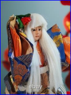 Vintage Japanese Silk Kabuki Doll Renjishi / Kagami Jishi Lion Dance Performer