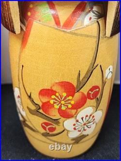 Vintage Japanese Sosaku Kokeshi Doll Lot Set of 3 Signed Wooden Folk Art Craft