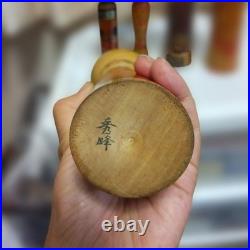 Vintage Japanese Traditional Wooden Kokeshi Dolls Miyagi Prefecture 5Type Set