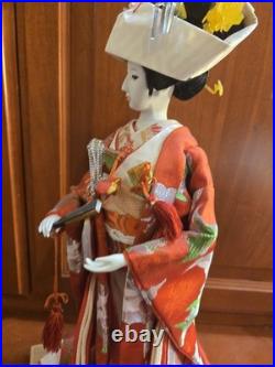 Vintage Japanese Wedding Doll Beautiful Kimono Excellent Condition
