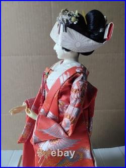 Vintage Japanese Yaegaki Doll Kimono Geisha Maiko Kabuto H22in