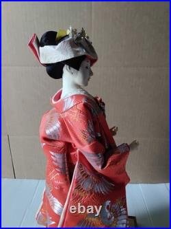 Vintage Japanese Yaegaki Doll Kimono Geisha Maiko Kabuto H22in