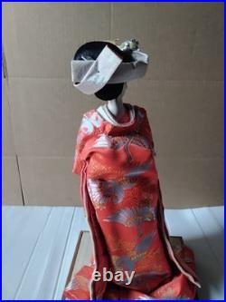Vintage Japanese Yaegaki Doll Kimono Geisha Maiko Kabuto H22in