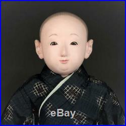 Vintage Japanese ichimatsu doll Taisho boy kimono free shipping from japan m