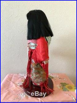 Vintage Japanese ichimatsu doll kimono Plump cheerful cute girl 14 inches japan