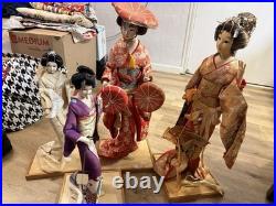 Vintage Japanese nishi geisha dolls