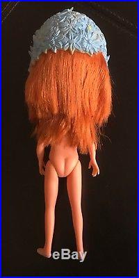 Vintage KAMAR 1968 JAPAN doll BIG EYES RED HAIR Mona