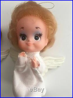 Vintage KAMAR angel doll & TIVOLI big eye Pre Blythe Japan Set of 3
