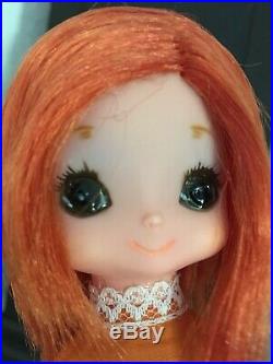 Vintage Kamar 1968 Doll 7 Redhead Gigi -Big Eyes- Pre-Blythe Japan withDress