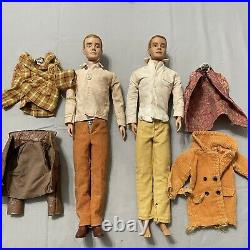 Vintage Ken Doll Flocked Hair Made In Japan Two Dolls 1960s