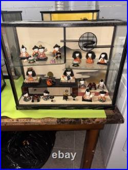 Vintage Kimekomi Dolls With House