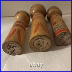 Vintage Kokeshi Doll Lot. 12 Old Pieces Traditional Japanese Art Collectibles